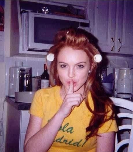 Lindsay Lohan, We Heart It, Lips, Lost, Yellow, Funny