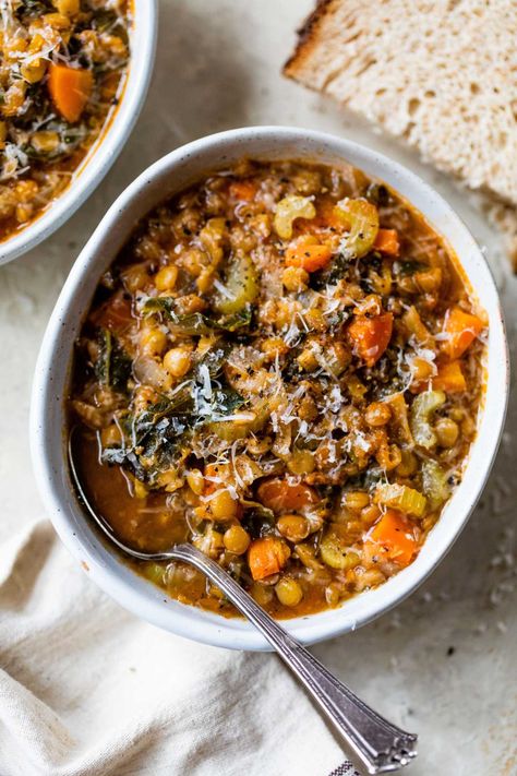 Vegetarian Lentil Stew, Green Lentil Soup Crockpot, Healthy Lentil Soup, Lentil And Vegetable Soup, Chipotle Recipe, Green Lentil Soup, Lentil Vegetable Soup, Lentils Vegan, Green Lentil