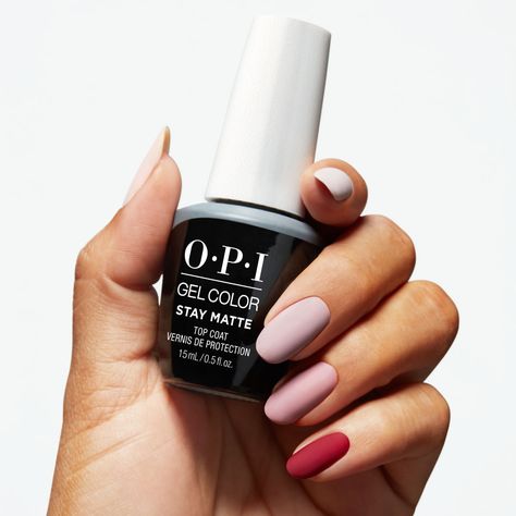 @opi is always saving us with the perfect matte top coat. ​ Opi Matte Top Coat, Opi Gel Nail Polish, Kiara Sky Gel Polish, Lash And Brow Tint, Opi Gel Nails, Matte Gel, Matte Top Coat, Glitter Gel Polish, Gel Top Coat