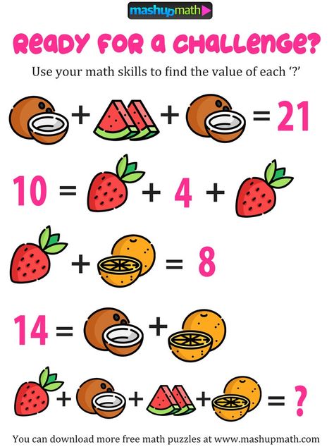 5 Effective Strategies for Improving Your Math Warm Up Activities — Mashup Math Math Puzzles Middle School, Math Riddles Brain Teasers, Emoji Math, Logic Math, Math Quizzes, Math Pictures, Math Riddles, Bambi Disney, Math Challenge