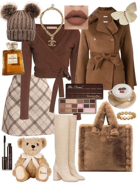 Teddy Bear Outfit Aesthetic, Teddy Outfit Lace, Bear Outfit Aesthetic, Teddy Bear Inspired Outfit, Teddy Bear Trench Coat Outfit, How To Style Teddy Bear Coat, Teddy Bear Outfit, Teddy Outfit, Casual Home Outfits