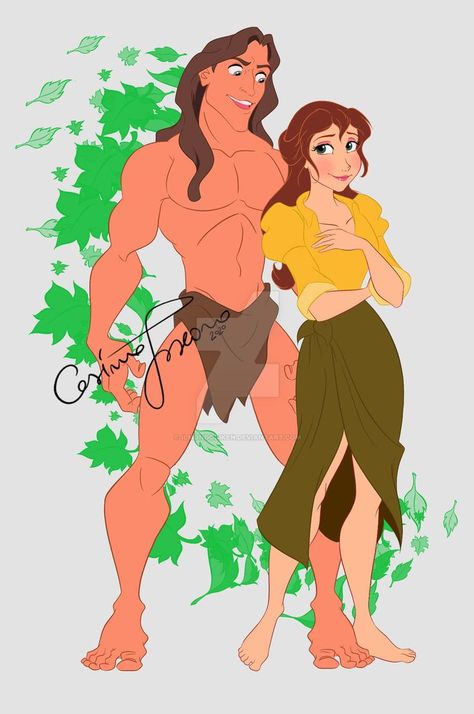 Tarzan And Jane Costumes, Jane Costume, Disney Jane, Tarzan Disney, Tarzan And Jane, Amnesia Anime, Rave Costumes, Disney Embroidery, Walt Disney Pictures