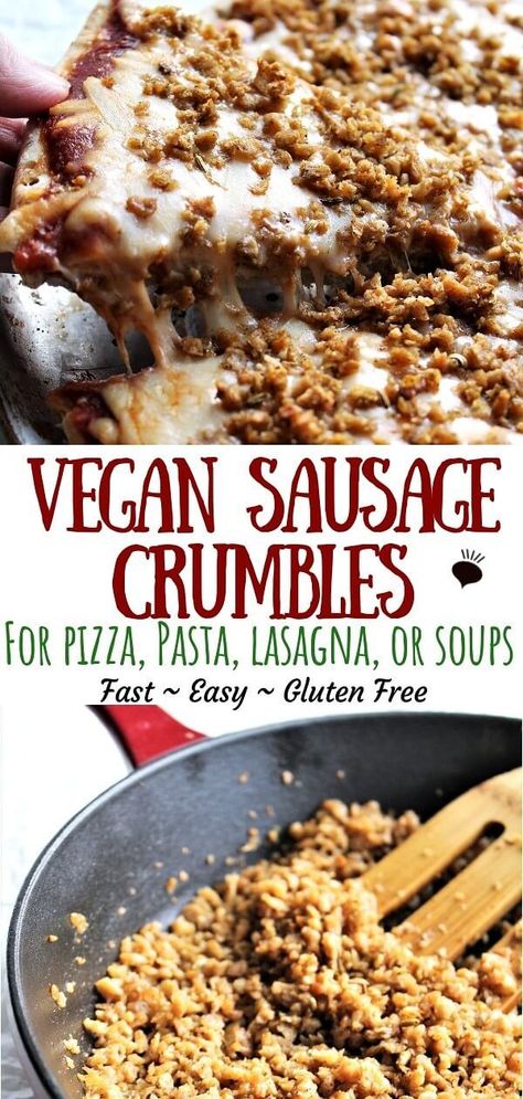 Vegan Sausage Recipe, Tvp Recipes, Vegan Seitan, Vegan Meat Recipe, Vegan Meat Substitutes, Seitan Recipes, Vegan Lasagna, Vegan Bacon, Vegan Sausage