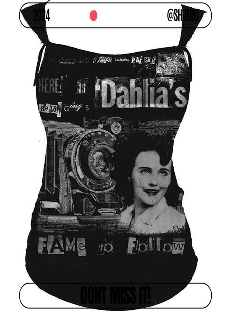 Get your order now: Women'S Black Dahlia Rocker Tee Tee By Se7En Deadly Kittyband