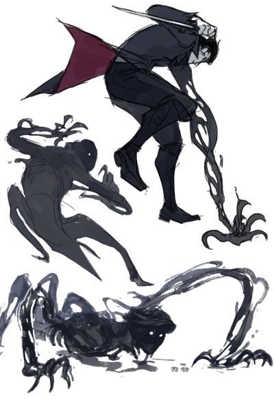 Shadow Magic Concept Art, Shadow Oc Drawing, Sick Character Design, Shadow Powers Art, Umbrakinesis Power, Shadow Magic Art, Shadow Character Design, Shadow Oc, Shadow Sorcerer