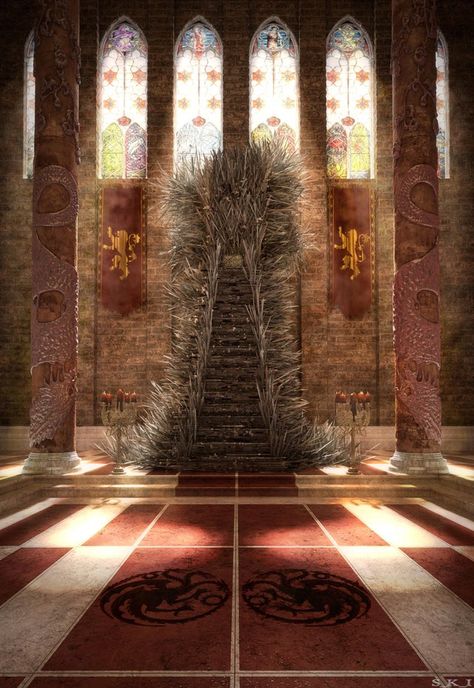 Throne Design, Game Of Thrones Castles, The Iron Throne, Game Of Thrones Artwork, King's Landing, Asoiaf Art, Jaime Lannister, Gra O Tron, Iron Throne