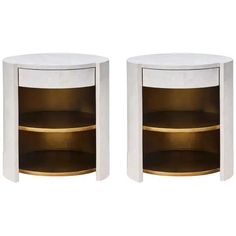 Round Night Stand Bedside Tables, Circle Bedside Table, Decorate Bed, Cube Bedside Table, Round Bedside Table, Large Bedside Tables, French Bedside Tables, Luxury Bedside Table, Round Bedside