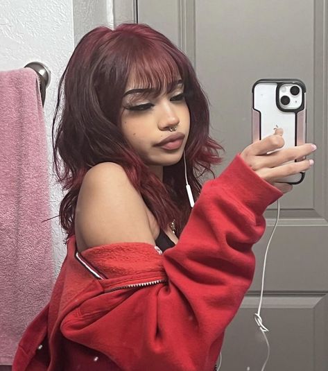 Red Hair Inspo, Y2k Hairstyles, Dyed Hair Inspiration, Cute Makeup Looks, Dye My Hair, Foto Ideas Instagram, Hair Inspiration Color, Hair Inspo Color, Grunge Hair