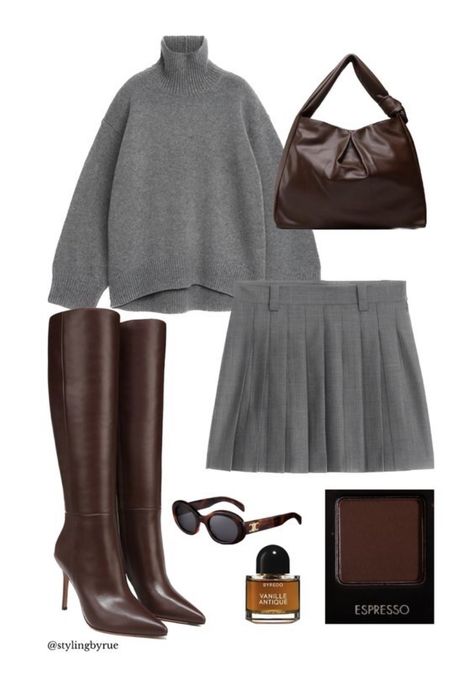 Sorority Meeting Outfits, Espresso Color Outfit, Gossip Girl Fall Outfits, Espresso Aesthetic Outfit, Coffee Girl Aesthetic Outfit, Espresso Brown Outfit, Mui Mui Aesthetic, Espresso Martini Aesthetic Outfit, Espresso Martini Outfit