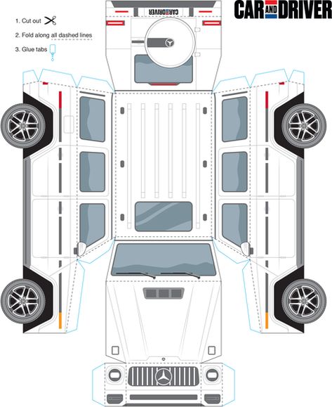 2020 Mercedes-AMG G63 Paper Craft Car, Paper Toy Car, Minecraft Car, Paper Cars, Car Papercraft, Amg G63, Paper Model Car, 3d Templates, Free Paper Models