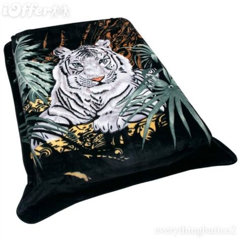 Here's that awesome 80's blanket to complete your sweet waterbed ensemble... Lake House Bedding, Mexican Jokes, Tiger Blanket, Animal Print Bedding, Best Weighted Blanket, Theme Beds, Toddler Bed Set, Mexican Blanket, Animal Blanket