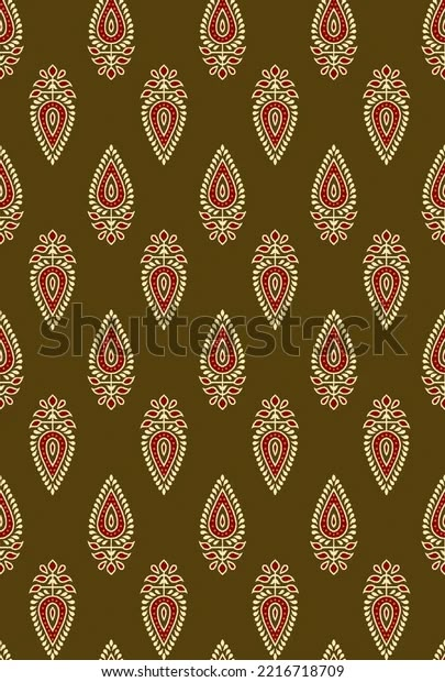 Digital Textile Floral Ornamental Pattern Seamless Stock Illustration 2216718709 | Shutterstock Embroidery Objects, Ajrakh Butta, Ajrak Batik, Vintage Textiles Patterns, Indian Textile Design, African Batik Fabric, Digital Print Textiles, Traditional Kurta, Ornamental Pattern