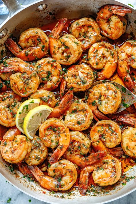 Frozen Shrimp Recipes, Buttered Shrimp Recipe, Best Shrimp Recipes, Sauteed Shrimp, Garlic Butter Shrimp, Healthy Shrimp, Frozen Shrimp, Clam Recipes, Butter Shrimp