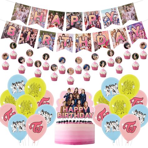 PRICES MAY VARY. Product Material: The balloon is made of high elastic latex material. The banner and cupcake decorations are made of paper material. Packaging quantity: 1 birthday banner -18 cupcake tops -18 balloons -1 cake top. Product Environmental Protection, Health, and Safety: The party supplies set is rich in elements, allowing you to enjoy the fun of themed parties with family, friends, and fans. Perfect for parties: such as themed birthday party decorations, room decorations, or any ho Twice Birthday, Twice Birthdays, Cupcake Decorations, 1st Birthday Banners, 1 Cake, Girl Birthday Themes, 1 Birthday, Paper Material, Room Decorations