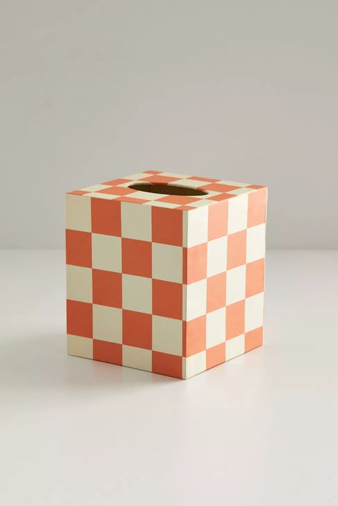 Painted Box, Tissue Cover, Uo Home, Tissue Box Cover, Dark Orange, Tissue Box Covers, Tissue Box, Covered Boxes, Tissue Boxes