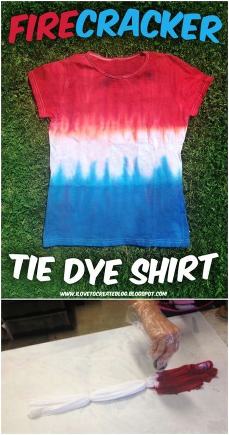 30 Patriotic Fourth Of July Fashion Ideas For Everyone In The Family - With tutorial links Fourth Of July Tie Dye Shirts, Tie Die Diy, Diy Fourth Of July Shirt, Patriotic Tie Dye Shirts, Patriotic Tie Dye, Diy Tie Dye Designs, Tie Dye Patterns Diy, Diy Tie Dye Shirts, 4th July Crafts