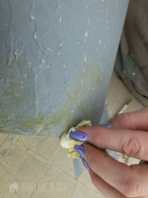 Do you love the trendy look of concrete? It’s possible to mix and cast your own concrete pots, however we are going to share in our tutorial How to Paint a Faux Concrete Finish. This technique uses a unique ingredient that creates convincing results; it’s not just paint…Creating concrete pots can be fun, however it takes a fair amount of time and energy.On the other hand painting a faux concrete finish is quick and easy and can transform an ordinary pot into an extraordinary piece.   W… Salt Wash Paint, Charcoal Grey Paint, Aging Terra Cotta Pots, Concrete Bird Bath, Concrete Finishes, Faux Moss, Lace Painting, Leftover Paint, Concrete Finish