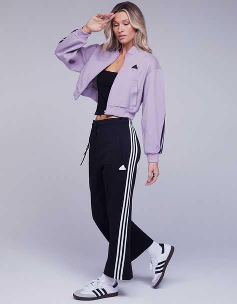 Adidas Danielle Cathari Pants, Adidas Future Icons, Nike For Women Clothes, Adidas Bust, Adidas Danielle Cathari, Future Icon, Sporty Fashion, Cropped Flare Pants, Adidas Fashion