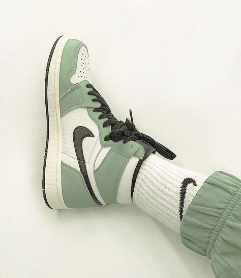 Green Inspo, Mint Aesthetic, Mint Green Aesthetic, Sage Green Wallpaper, Green Pictures, Cute Nike Shoes, Green Photo, Cute Nikes, Aesthetic Shoes