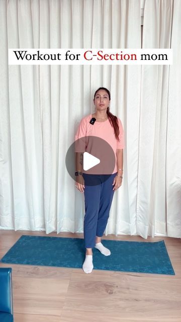 Nehafun&fitness🤸‍♂️🧘‍♀️ on Instagram: "Workout for C-Section mom." Workout For C Section Belly, C Section Belly Workout, C Section Exercise Workouts, C Section Workout Belly Pooch, Post C Section Workout, C Section Belly, After C Section Workout, Post C Section, C Section Workout