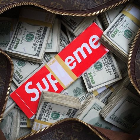 Cultural values explained in this is wealth because it is a sign to what rank in society you are. It is also desired to "flex" on others. Supreme Iphone Wallpaper, Supreme Logo, Hypebeast Wallpaper, Supreme Wallpaper, Paid Surveys, Earning Money, Money Today, Box Logo, Dope Art