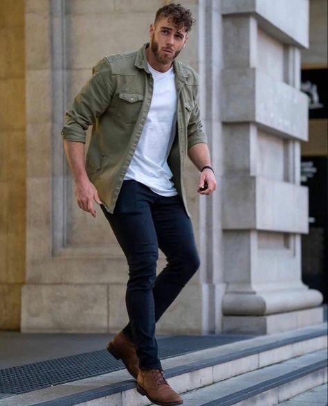 Mens Smart Casual Outfits, Mens Business Casual Outfits, Shirt Outfit Men, Mens Casual Outfits Summer, Smart Casual Men, Men Fashion Casual Shirts, Stylish Men Casual, Fall Outfits Men, Mens Casual Dress Outfits