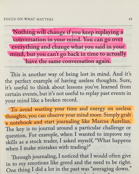 📌If you are a beginner seeking wisdom and advice on stoicism, you must read this book. It will help you cultivate resilience and focus amidst the chaos of existence.📌 ✨”Focus on What Matters” is a collection of stoic letters that offers invaluable insights on achieving inner peace and happiness in life. It is a reminder on how to focus on the right things that matters in life. ✨The stoic lessons of the book are worth remembering and re-reading. Every stoic chapters explores various topics ... Spiritual Lessons Quotes, Seeking Wisdom, Book Knowledge, Happiness In Life, How To Focus, Journal Inspiration Writing, Aquarius Quotes, Peace And Happiness, The Stoics