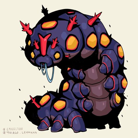 Caterpillar Character Design, Thiago Lehmann, Tarot Collection, Path Of Exile, The Major Arcana, Major Arcana Cards, Bug Art, Kaiju Art, Creature Drawings