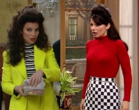 One of the most beloved sitcoms from the 1990s, The Nanny, charmed us with its colorful characters and hilarious moments. Fran Fine, played by Fran Drescher, The Nanny Fashion, Nanny Outfits, Neon Green Outfits, Nanny Outfit, Fran Fine Outfits, 70s Inspired Outfits, Engagement Gown, Outfits Colorful, Hot Pink Shirt