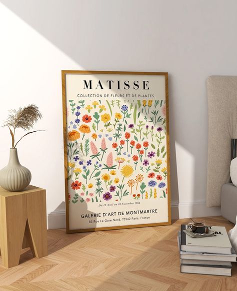 Printable : L'affiche florale style Matisse | My Blog Deco Matisse Flowers, Poster Flower Market, Poster Flower, Flower Market Print, Print Display, Matisse Art, Flowers Art, Botanical Wall Art, Exhibition Poster