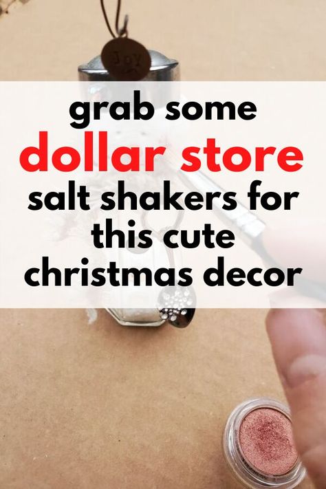 Paper Crafts For School, Crafts For School, Diy Christmas Snowman, Dollar Store Christmas Crafts, Salt Shakers, Mini Diy, Dollar Store Christmas, Dollar Tree Christmas, Diy Snowman