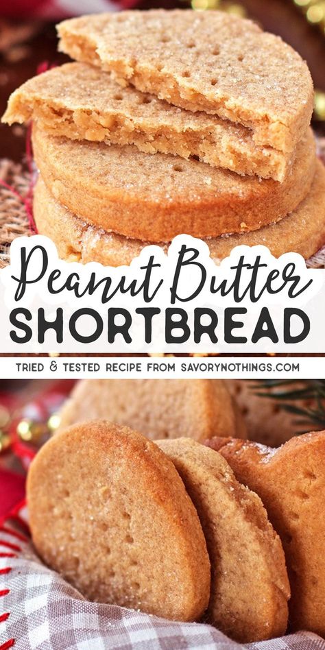 Are you looking for an easy but unique Christmas cookie? This Peanut Butter Shortbread recipe is your winner! It's crumbly and buttery like traditional Scottish shortbread, but with flavours of peanut butter and honey all the way through. The best twist on a classic old favorite! | #cookies #cookierecipes Traditional Scottish Shortbread, Peanut Butter Shortbread, Unique Christmas Cookies, Peanut Butter And Honey, Butter Shortbread Cookies, Scottish Shortbread, Butter Shortbread, Shortbread Recipe, Peanut Butter Honey