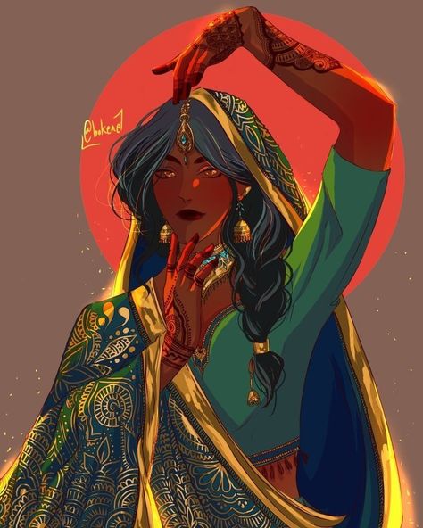 Indian Illustration, South Asian Art, Vedic Art, Indian Art Paintings, Desi Fashion, South Asian, Art Anime, Art Reference Photos, Fantasy Character Design