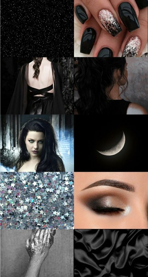 Nyx Goddess Outfit, Evanescence Makeup, Goddess Hairstyle, Nyx Aesthetic, Primordial Goddess, Nyx Goddess, Night Costume, Greek Goddesses, Goddess Outfit