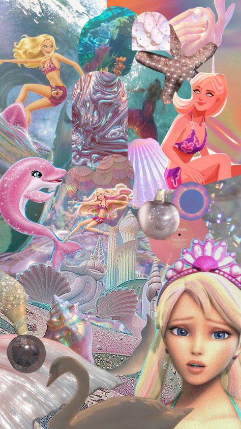 #merliah #barbie #mermaid Barbie Mermaid, Iphone Wallpaper Preppy, Princess Kitty, Mermaid Wallpapers, Cross Wallpaper, Fairy Wallpaper, Barbie Cartoon, Barbie Theme, Y2k Wallpaper