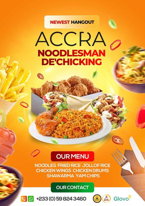 Food flyer Supermarket Poster Design, Design Aesthetic Background, Party Design Graphic, Flyers Design Ideas, Food Design Ideas, Food Brochure, Design Produk, Chicken Drums, Brochure Food