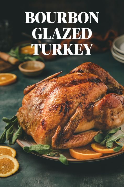 Looking for a way to spice up your traditional holiday dinner? Try this irresistible Bourbon Glazed Turkey from @cashmereandcocktailsblog. #ThinkTurkey Bourbon Glazed Turkey, Whiskey Glaze Recipe, Yule 2023, Bourbon Turkey, Glazed Turkey, Pepper Mint, Thanksgiving Turkey Recipes, Whole Turkey Recipes, Roast Turkey Recipes