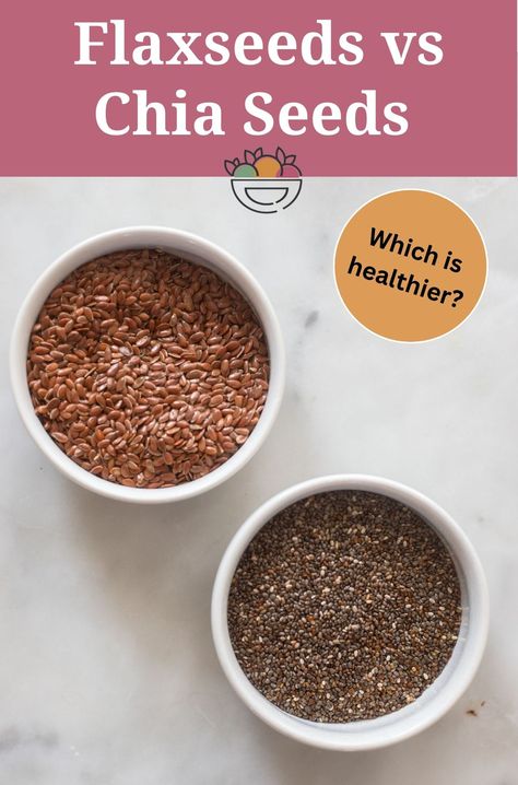 Chia Benefits, Chia Seeds Benefits, Flax Seeds, Similarities And Differences, Functional Food, Flaxseed, Healthy Nutrition, Health Diet, Best Diets