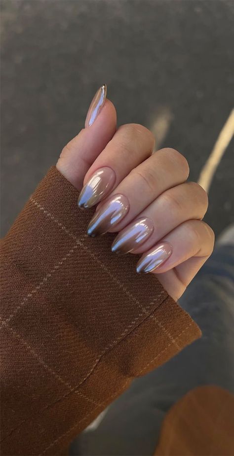 Ombre Chrome, Ombre Chrome Nails, Nail Tutorial Videos, Nails Chrome, Chrome Nail Art, Chrome Nails Designs, Chrome Nail, Chrome Powder, Classic Nails