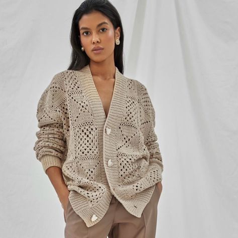 This Womens Cardigans item by LinenTonic has 3 favorites from Etsy shoppers. Ships from Ukraine. Listed on May 7, 2023 Square Cardigan Crochet Pattern, Square Crochet Sweater, Granny Square Crochet Sweater, Crochet Cardigan Outfit, Cardigan Crochet Pattern, Square Cardigan, Beige Crochet, Cardigan Crochet, Cardigan Beige