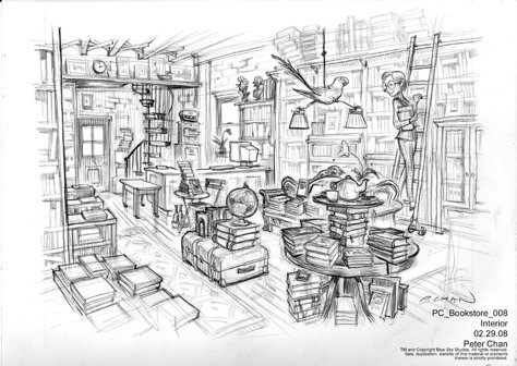 Scenic Design Sketch, Animation Layout, Concept Artist Portfolio, Layout Composition, Peter Chan, Interior Concept Art, Environment Sketch, German Town, Game Background Art