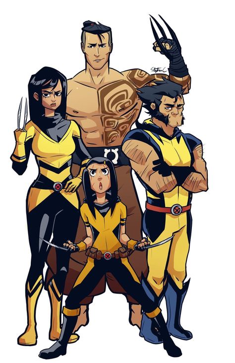 Wolverine Family, Wolverine Character, Xmen Art, Wolverine Comic, Superhero Stories, Wolverine Art, The Wolverine, Fallout Art, Marvel Characters Art