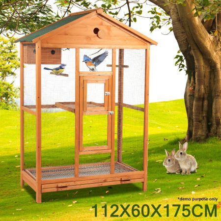 Bird Avery, Parrot Habitat, Parrot Aviary, Wooden Bird Cage, Diy Bird Cage, Bird Cages For Sale, Cages For Sale, Large Bird Cages, Bird Aviary