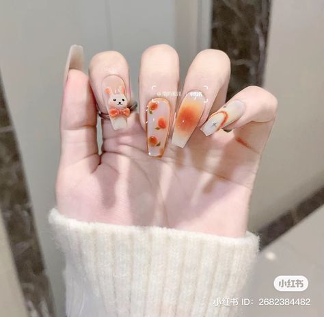 Nail Cam, Nail Box, Classy Acrylic Nails, Kawaii Nails, Square Acrylic Nails, Love Nails, Stylish Nails, Nails Inspiration, Cute Nails