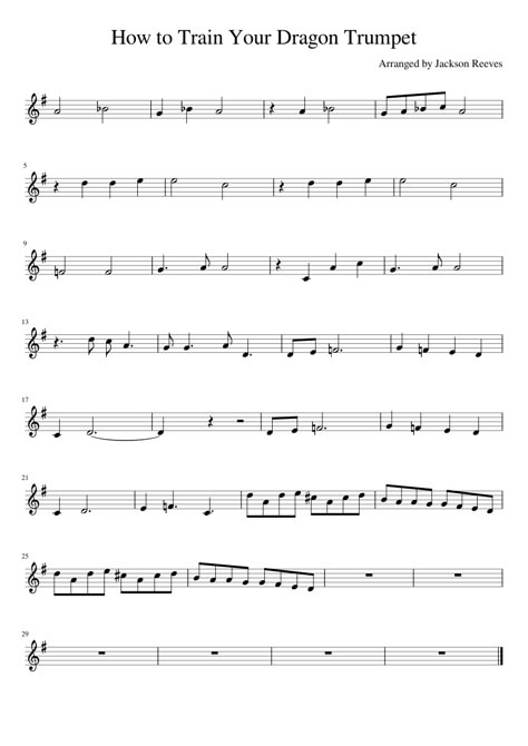 HTTYD Trumpet Sheet Music B Flat Trumpet Sheet Music, Easy Trumpet Songs, How To Train Your Dragon Sheet Music, Trumpet Solos Sheet Music, Songs To Play On Trumpet, Fun Clarinet Sheet Music, Trumpet Sheet Music Popular Songs, Trumpet Music Sheets, Trumpet Tips