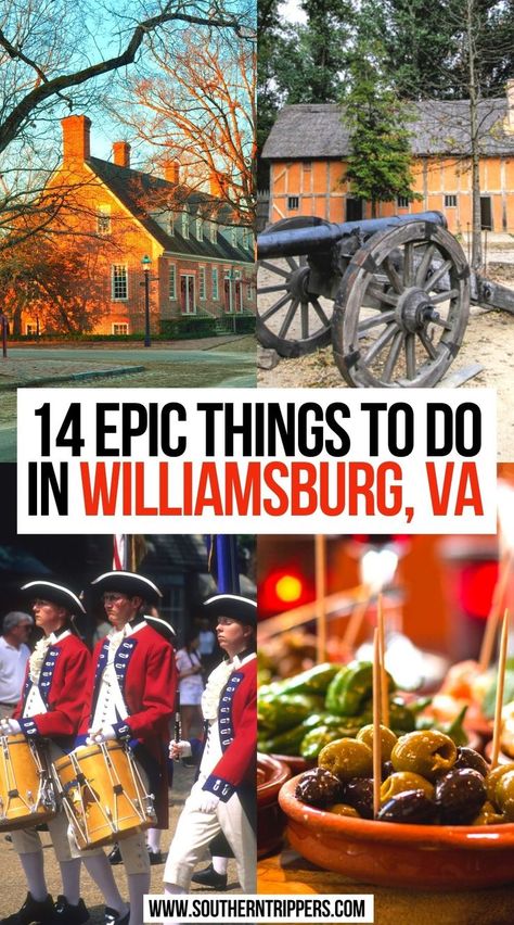 14 Epic Things To Do In Williamsburg, VA Fun Things To Do In Williamsburg Va, Best Things To Do In Virginia, Historic Williamsburg Virginia, What To Do In Virginia, Things To Do In Jamestown Virginia, Free Things To Do In Williamsburg Virginia, Bush Gardens Williamsburg Virginia, Williamsburg Virginia Christmas, Things To Do In Williamsburg Virginia