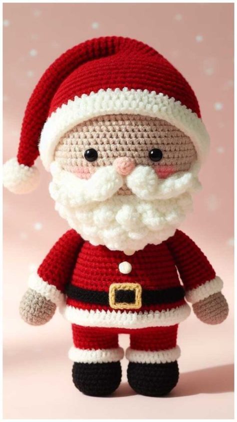 Crochet Santa Claus Amigurumi Free Pattern Crochet Mrs Claus, Santa Crochet Pattern, Free Crochet Santa Claus Patterns, Amigurumi Santa Claus Free Pattern, Santa Amigurumi Free Pattern, Crochet Santa Claus Free Pattern, Amigurumi Free Pattern Christmas, Santa Crochet Patterns Free, Crochet Santa Free Pattern