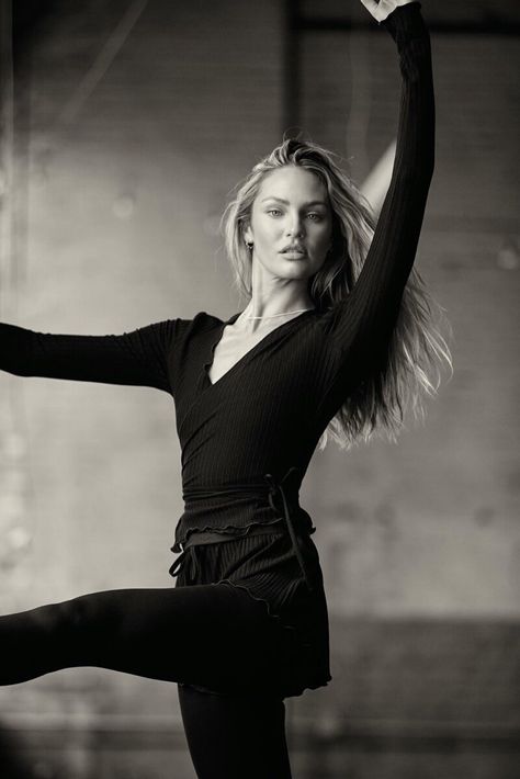 Candice Swanepoel Tropic of C 'Movement' Ballet-Inspired Activewear — Anne of Carversville Tropic Of C, Amy Robach, Marie Claire Magazine, Tousled Waves, African Models, Josephine Skriver, Twirl Skirt, Sports Bra And Leggings, Dance Shorts