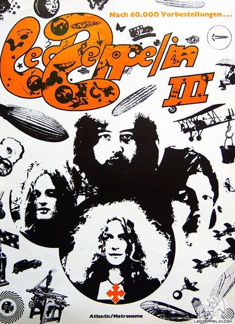 Led Zeppelin Poster Vintage, Zeppelin Poster, Led Zeppelin Iii, Led Zeppelin Poster, Zeppelin Art, Lucas Lima, Vintage Concert Posters, Greatest Rock Bands, Led Zep