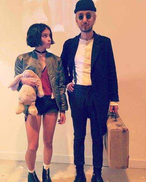 Z Leon And Matilda, Celebrity Couple Costumes, Professional Costumes, Halloween Parejas, Movie Halloween Costumes, Best Celebrity Halloween Costumes, 90s Costume, Hallowen Costume, Celebrity Halloween Costumes